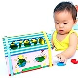 [ドリーマー]　木製ハウス　積み木　型はめ　形合わせ　立体パズル　智慧ハウス　組み立て　早期開発　　数字　動物　赤ちゃん　ベビー　子供　カラフル　可愛い