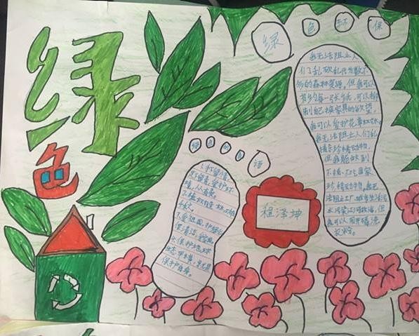 小学环保手抄报大全-绿色出行