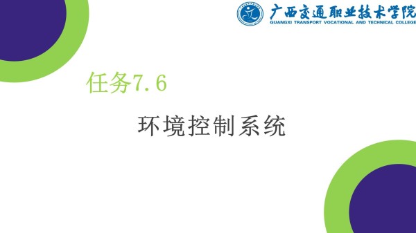 任务7.6环境控制统课件讲解_第1页