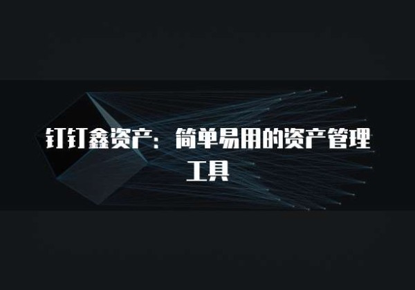 钉钉鑫资产：简单易用的资产管理工具