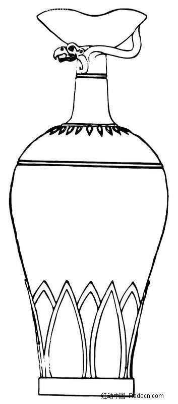 手绘彩陶简笔画