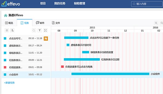 effevo - 支持甘特图的团队协作工具[Web] 4