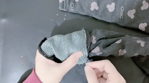 把袜子缝在裤脚处，这个方法太棒了，省钱实用