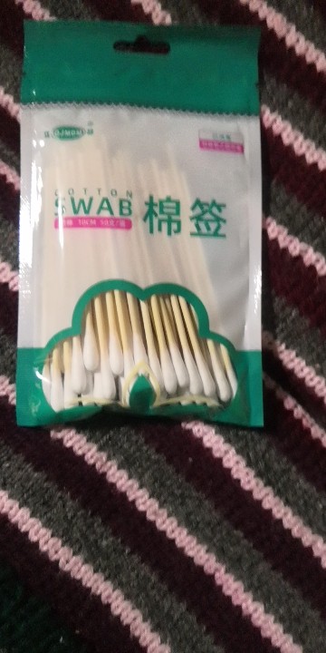 [10袋]江赫(QJMDM)医用棉签500支竹棒单头 一次性棉签灭菌伤口皮肤创面消毒处理清洁家用耳鼻清洁母婴成人棉签晒单图