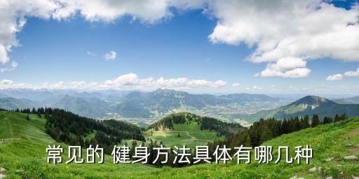 常见的 健身方法具体有哪几种