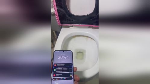 马桶管道内有一层又厚又硬的黄垢尿碱清理不掉实测苦安酸清洗黄垢