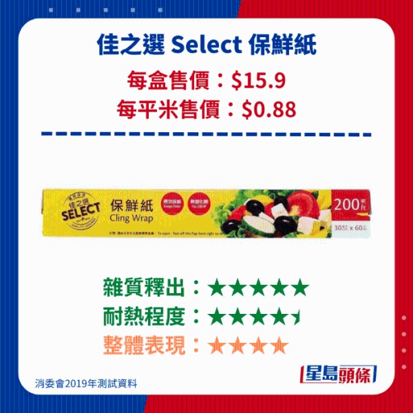 佳之选 Select 保鲜纸