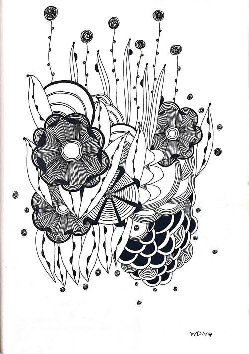 五年级好看的装饰画简笔画