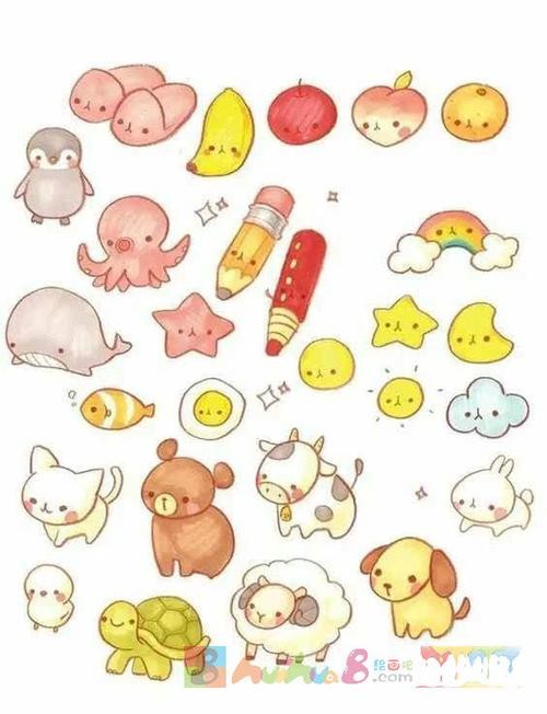 可爱图片简笔画萌萌哒
