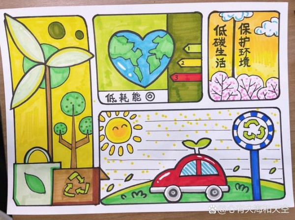 低碳环保手抄报