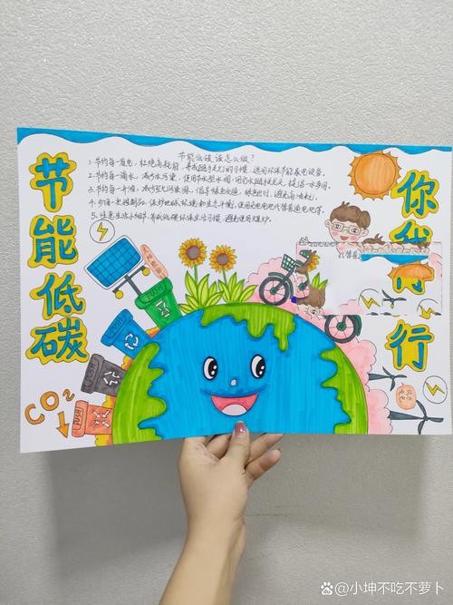 节能低碳手抄报节能减排节能低碳环保主题手抄报