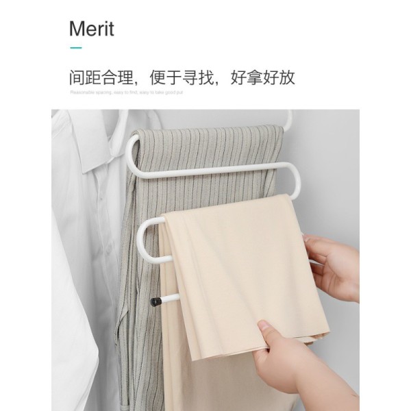 多功能裤夹子家用s型多层裤架裤子衣架衣柜裤收纳箱子