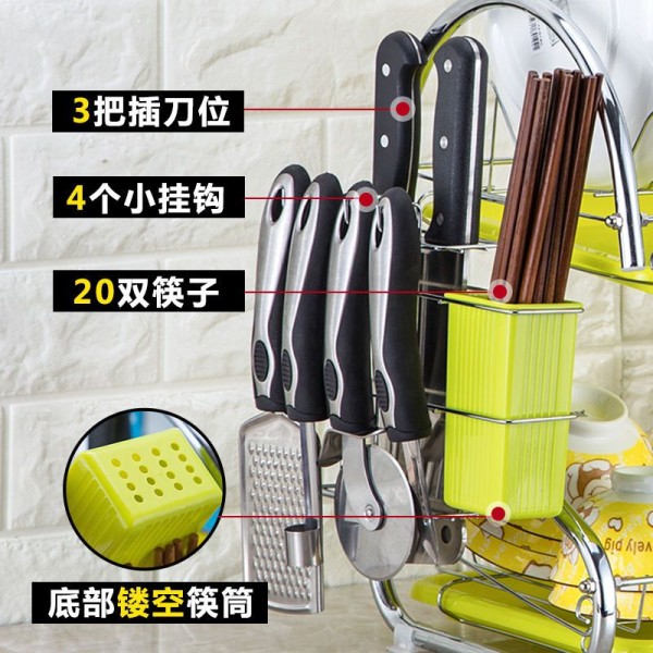 碗架沥水架家用不锈钢色厨房置物架餐具装碗筷收纳蒸笼
