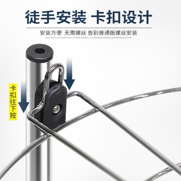 锅架厨房不锈钢多层台面转角置物架落地隔层锅具放蒸笼