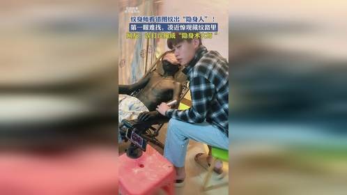 纹身师看错图纹出“隐身人”！第一眼难找，凑近惊现藏纹路里！