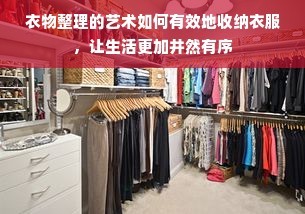 衣物整理的艺术如何有效地收纳衣服，让生活更加井然有序