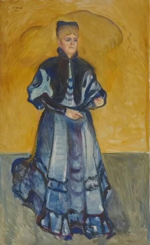 蒙克,《蒂尔斯卡美术馆的伊丽莎白·福斯特-尼采肖像》,1906年