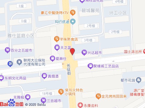 泓福洗衣行位置示意图