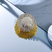 Opp带包装50Pcs 金银色蛋糕吸油纸 3.5寸