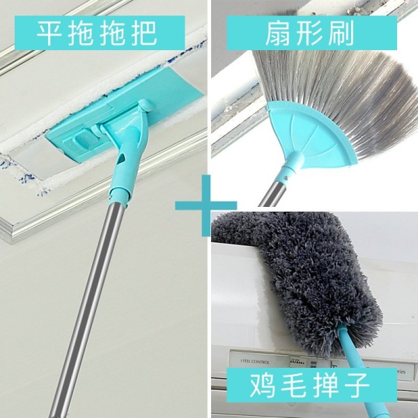 除尘鸡毛掸子家用打扫灰尘可伸缩加长天花板搞卫生掸子