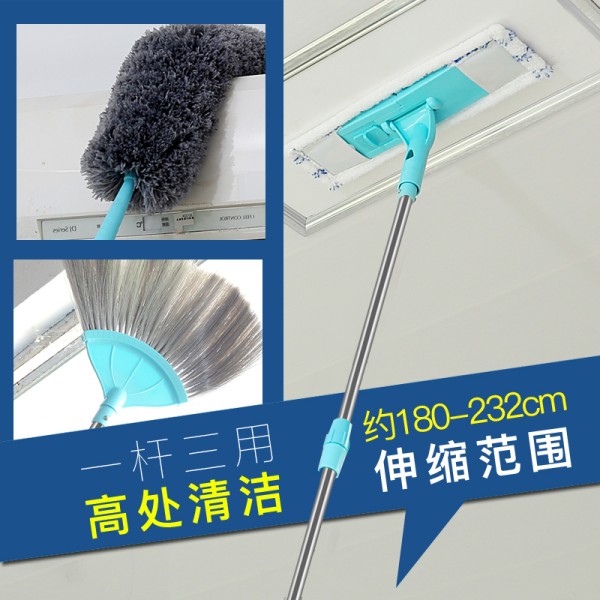 除尘鸡毛掸子家用打扫灰尘可伸缩加长天花板搞卫生掸子