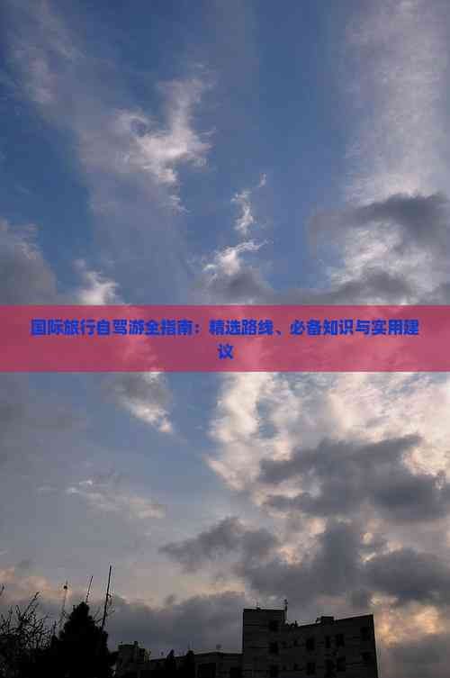国际旅行自驾游全指南：精选路线、必备知识与实用建议