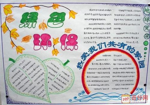 低碳绿色生活手抄报