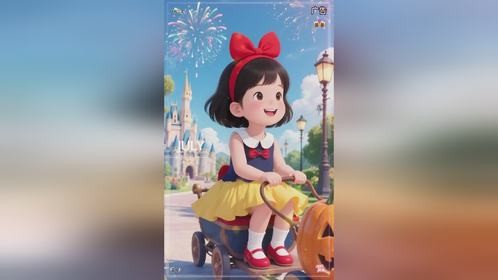 原创女童白雪公主娃娃裙，超可爱炸弹