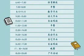 时 间 -暑假计划表(可打印)图片