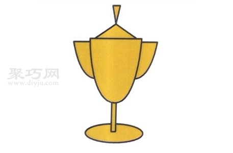 奖杯简笔画画法 简单又漂亮