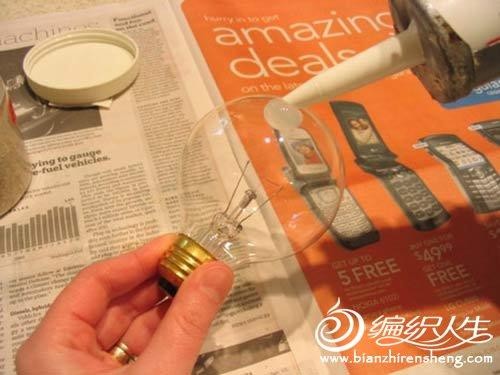 手工DIY制作创意磨砂灯饰图解教程
