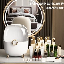 化妆品收纳盒防尘桌面护肤品置物架梳妆台化妆箱口红盒子跨境直供