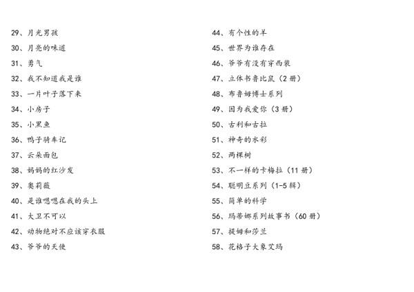 一年级学生自读、亲子阅读书目.docx_第2页