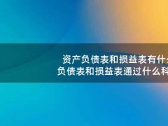 资产负债表和损益表有什么区别（资产负债表和损益表通过什么科目相互关联）