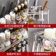 【厨房置物架不锈钢】调味调料架刀架落地多层多功能收纳架壁挂储物架