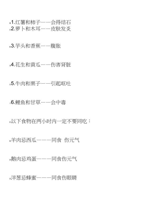 中医生活常识食物相克与禁忌_第3页