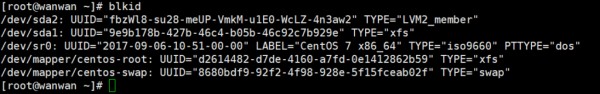 linux查看硬盘uuid