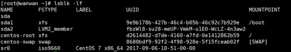 linux查看硬盘uuid