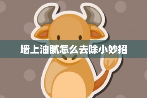 墙上油腻怎么去除小妙招