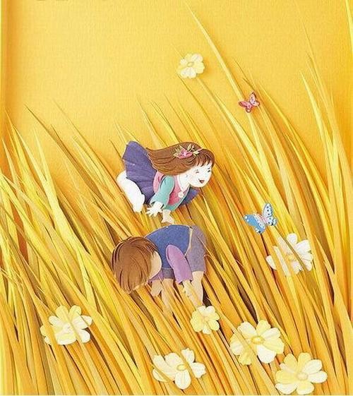 韩国剪纸 立体剪纸作品12幅幼儿手工 - 宝宝吧