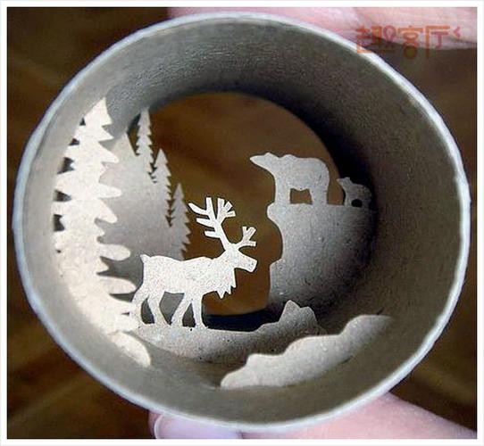简单立体剪纸的手工作品 立体花束剪纸图片