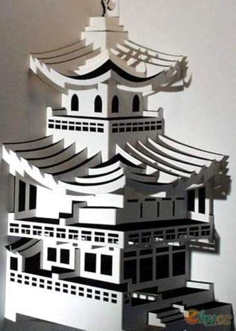 立体折叠剪纸手工作品 - 子水 - 子水的博客