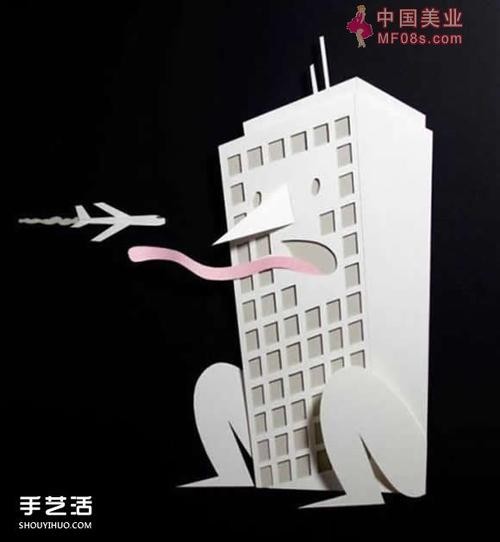 怪诞的剪纸艺术作品 创意手工剪纸图片欣赏