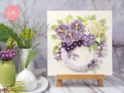 手工制作diy衍纸画套装手韵温雅折纸手工纸材料包装饰画