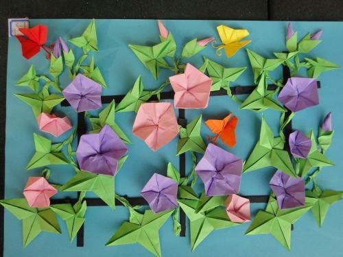 折纸组合情景画作品