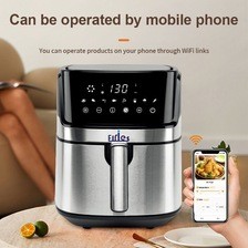 家用空气炸锅电炸锅8L跨境出口容量健康炸锅不锈钢可连接WIFI炸锅