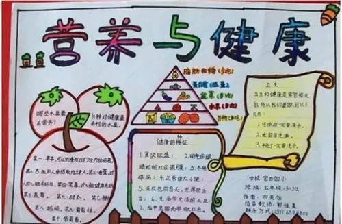 最新优秀手抄报-健康与饮食2