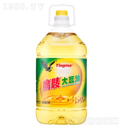 鹰唛 大豆油 物理压榨 食用油 健康油 烹饪油 5升