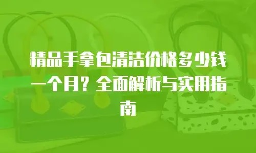 精品手拿包清洁价格多少钱一个月？全面解析与实用指南