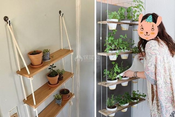 做家具剩下的木板diy 稍稍改造颜值高可当花架可收纳